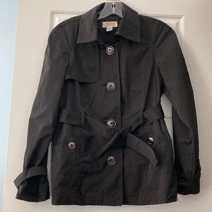 Talbots petite short belted trench coat